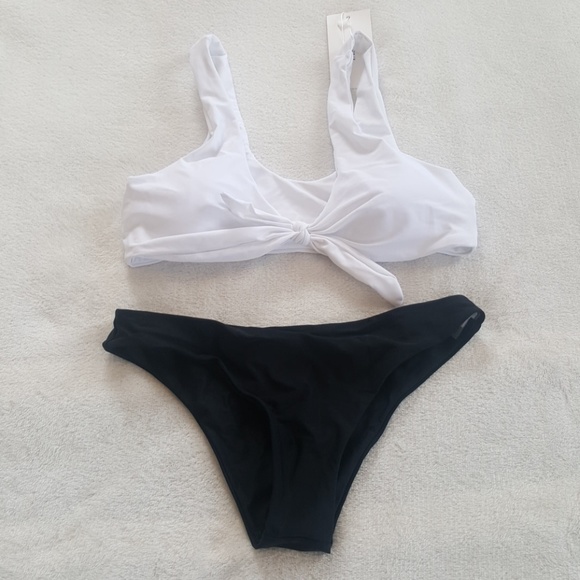 Zaful Other - White and black Zaful bikini